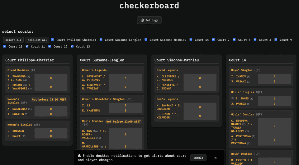 checkerboard