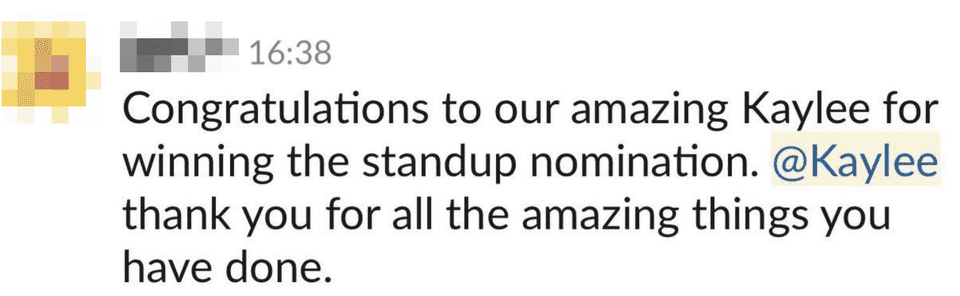message from my boss